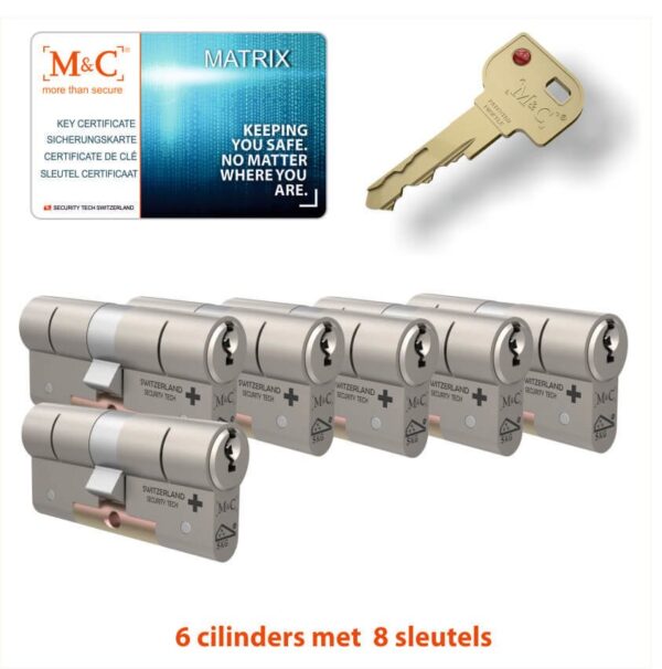 M&C 6 x Matrix Cilinder SKG*** met CERTIFICAAT
