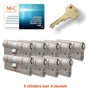 M&C 9 x Matrix Cilinder SKG*** met CERTIFICAAT