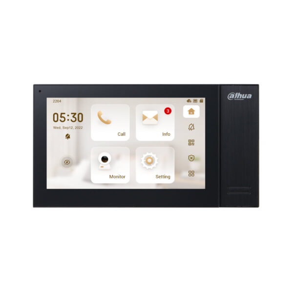 Dahua VTH2421FB-P Video Intercom 7 inch Zwart