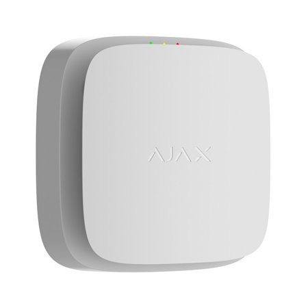 Ajax EN54 FireProtect (Smoke Sounder) Jeweller - white - front - angled