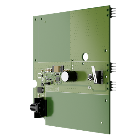 Render - Ajax 12V PSU fo NVR-front angled