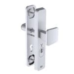 Verstelbaar beslag, knop/kruk, met kerntrekbeveiliging