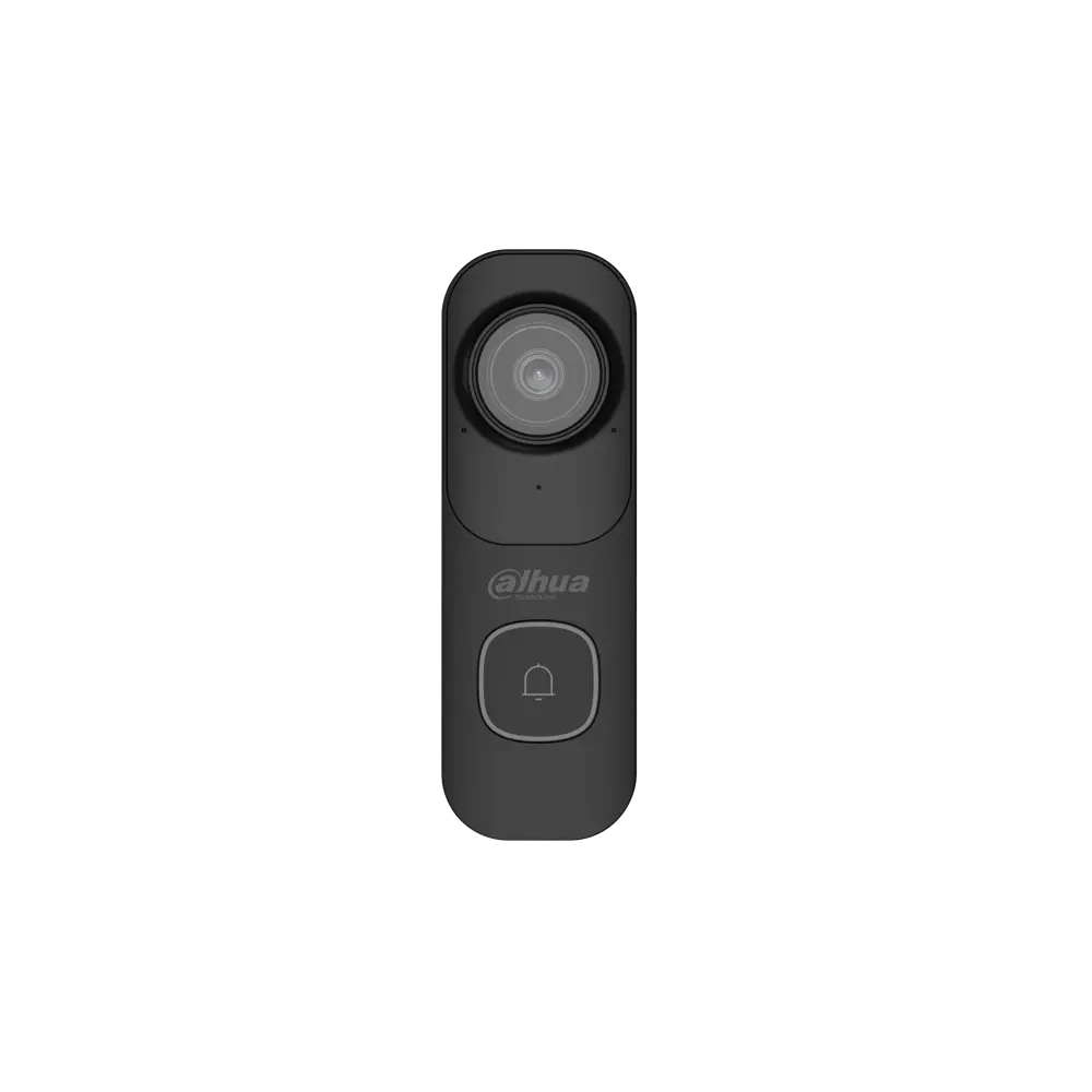 Dahua DB41AB videodeurbel zwart, vooraanzicht