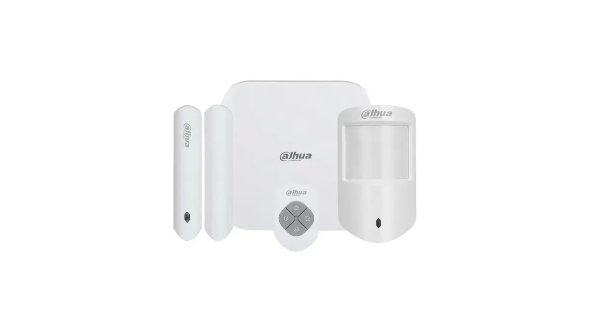 Dahua AirShield-starterkit met hub, deurcontact, bewegingsmelder en keyfob