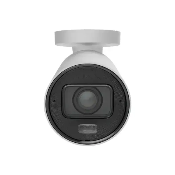 Ajax BulletCam HLVF bewakingscamera in wit, vooraanzicht