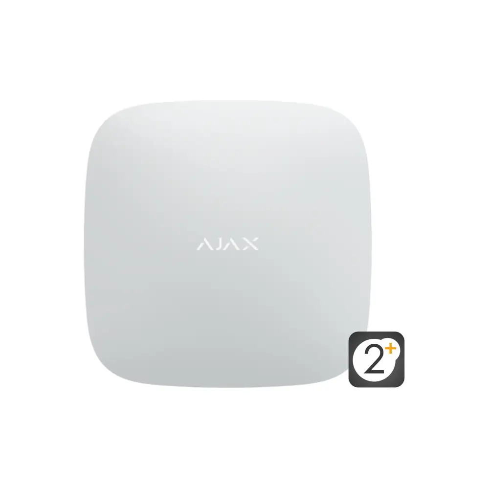 Ajax Hub 2 Plus wit, draadloze alarmcentrale