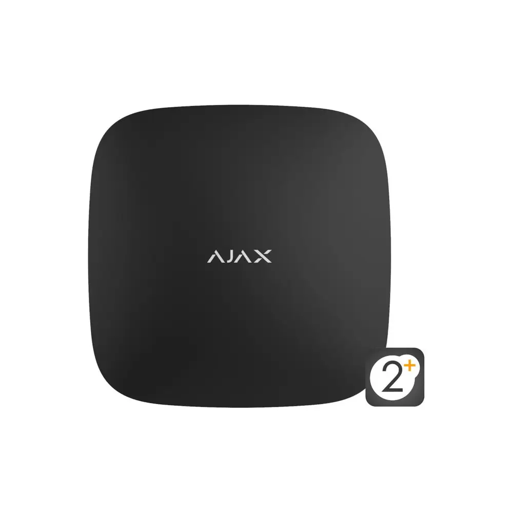 Ajax Hub 2 Plus zwart, draadloze alarmcentrale