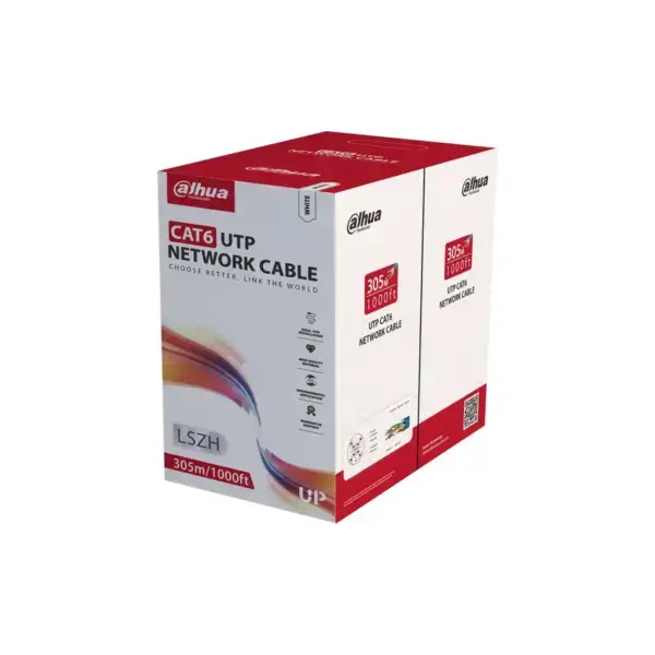 Dahua PFM923I-6UN-C-white 305m U/UTP CAT6 LSZH CPR Eca kabel