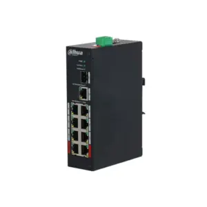 Dahua PFS3110-8ET-96-V2 8x RJ45 100Mbps PoE Switch 1x SFP 1x RJ45 Gigabit Uplink 8x PoE+ 96W