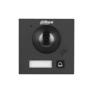 Dahua VTO4201FB-P1 Video Intercom Camera Hoofdmodule met beldrukker Zwart PoE
