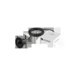 Dahua IPC-HUM8441E-L1 4MP covert pinhole camera met main box en 8 meter coax