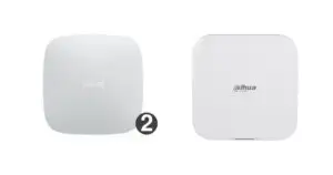 Ajax Hub 2 en Dahua AirShield Hub 2 naast elkaar