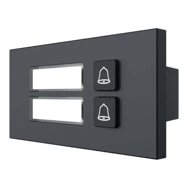 Dahua VTO4202FB-MB2 pulsador de llamada de 2 botones Negro, vista 2