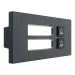 Dahua VTO4202FB-MB2 pulsador de llamada de 2 botones Negro, vista 3