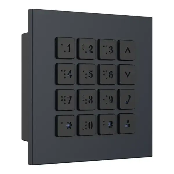 Dahua VTO4202FB-MK keyboard module Noir, vue 3