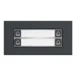 Dahua VTO4202FB-MDB4 4-voudige beldrukker halve module Zwart, aanzicht 1