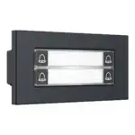 Dahua VTO4202FB-MDB4 4-voudige beldrukker halve module Zwart, aanzicht 3
