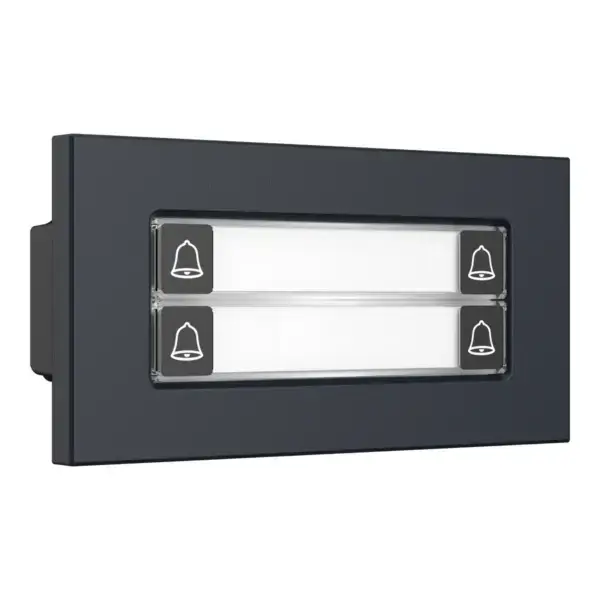 Dahua VTO4202FB-MDB4 4-voudige beldrukker halve module Zwart, aanzicht 3