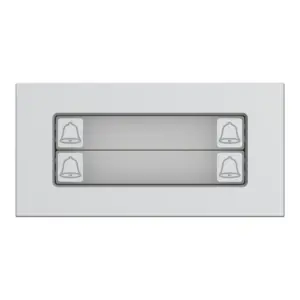 Dahua VTO4202F-MDB4 4-voudige beldrukker halve module, aanzicht 1