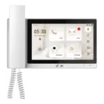 Dahua VTH5421EW-H monitor interior blanco con auricular, vista 1