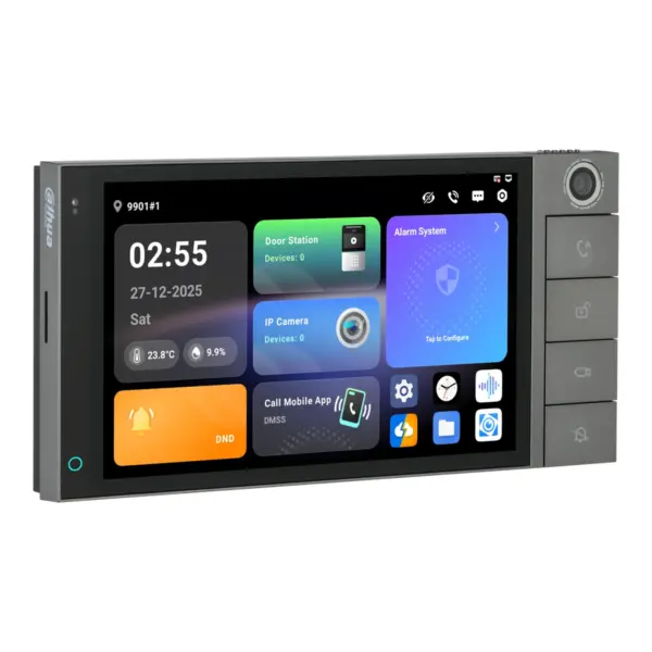 Dahua 7 Inch touchscreen met ingebouwde camera Android, aanzicht 2