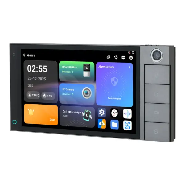 Dahua 7 Inch touchscreen met ingebouwde camera Android, aanzicht 3