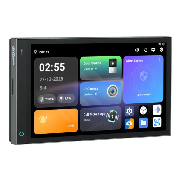 Dahua 7 inch touchscreen Android, aanzicht 3