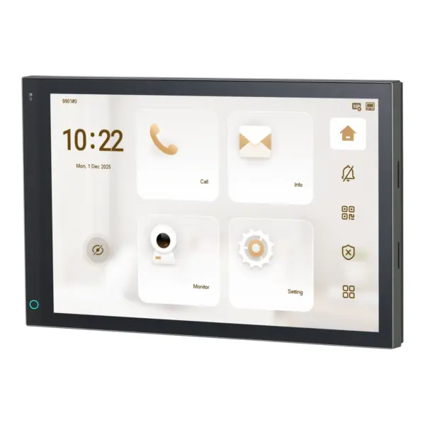 Dahua VTH5741A-WP monitor voor Video intercom,10 inch, netwerk, aanzicht 2