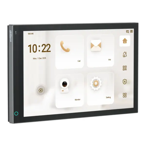 Dahua VTH5741A-WP monitor voor Video intercom,10 inch, netwerk, aanzicht 3