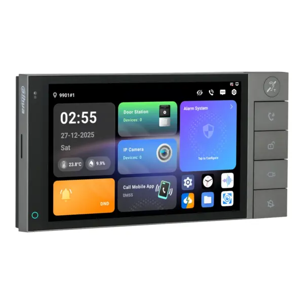 Dahua SCP3022B-IBZ-S smart control panel de 7 pulgadas con bucle de inducción, vista 3