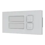Dahua VTO4103F-MB2 beldrukkermodule met 2 knoppen, zilver, aanzicht 2