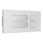 Dahua VTO4103F-MB2 beldrukkermodule met 2 knoppen, zilver, aanzicht 3