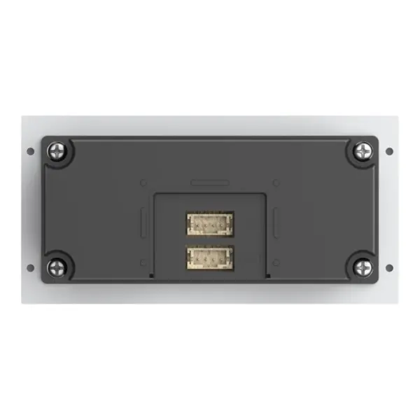 Dahua VTO4103F-MB2 beldrukkermodule met 2 knoppen, zilver, aanzicht 4