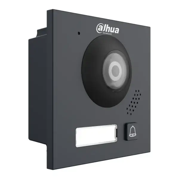 Dahua VTO4103FB-1 cameramodule met 1 belknop, 2-draads, zwart, aanzicht 3