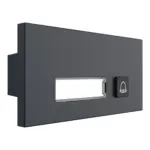Dahua VTO4103FB-MB1 beldrukkermodule met 1 knop, zwart, aanzicht 3 Dahua VTO4103FB-MB1 beldrukkermodule met 1 knop, zwart, aanzicht 3