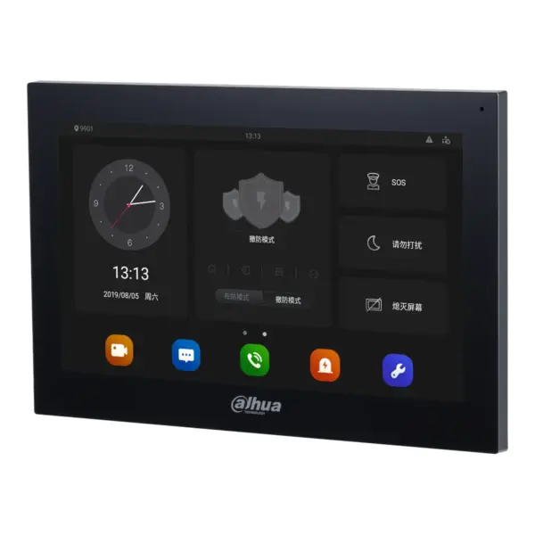 Dahua VTH5341G-W Android binnenpost 10 inch, aanzicht 1