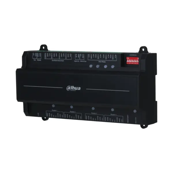 Dahua ASC2204B-S toegangscontroller voor 4 deuren (PoE) - aanzicht 2