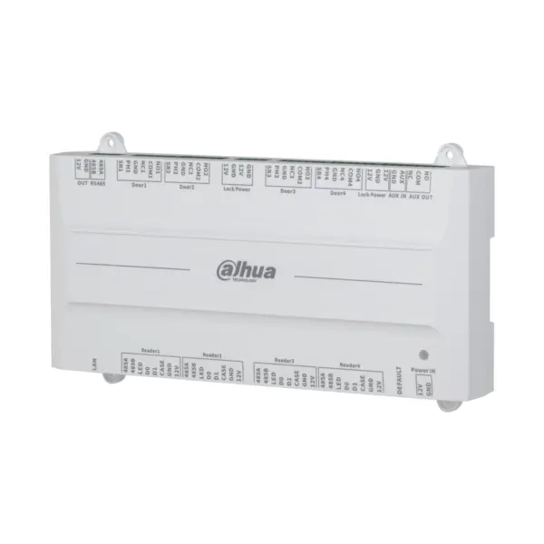 Dahua ASC4204B-S toegangscontroller voor 4 deuren (PoE) - aanzicht 3