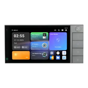 Dahua SCP3022B-IBZ-S 7 inch smart control panel voor intercom, camera en alarm, met inductielus, voorkant