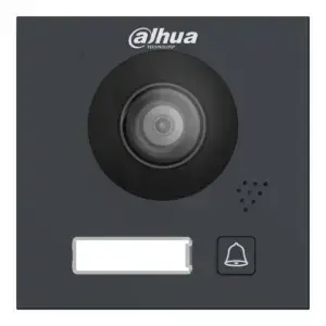 Dahua VTO4201FB-P1 Video Intercom Camera Hoofdmodule met beldrukker Zwart PoE, voorkant