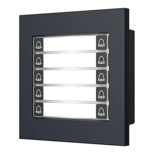Dahua VTO4202FB-MDB10 10-voudige beldrukker Zwart, 45-graden-links