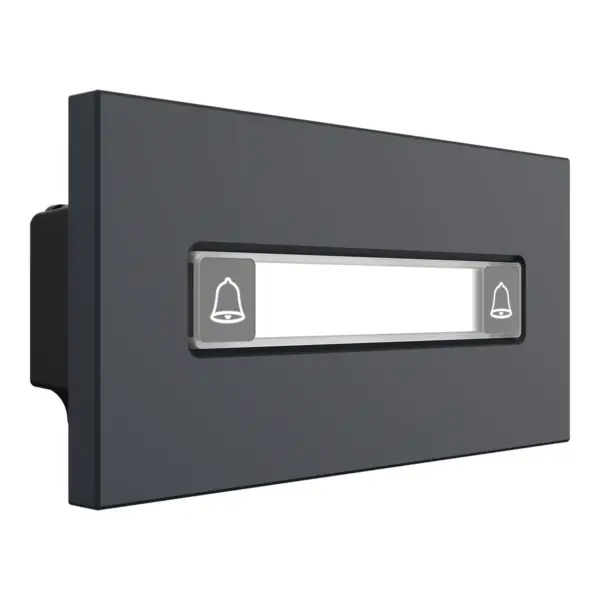 Dahua VTO4202FB-MDB2 2-fach Klingeltaster halbes Modul schwarz, 45 Grad rechts