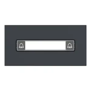 Dahua VTO4202FB-MDB2 2-voudige beldrukker halve module zwart, voorkant