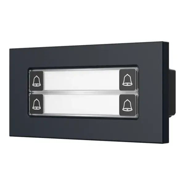Dahua VTO4202FB-MDB4 4-voudige beldrukker halve module Zwart, 45-graden-links