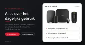 Ajax-Alarmanlage FAQ: Hub, KeyPad Plus, DoorProtect, SpaceControl und MotionCam in Schwarz