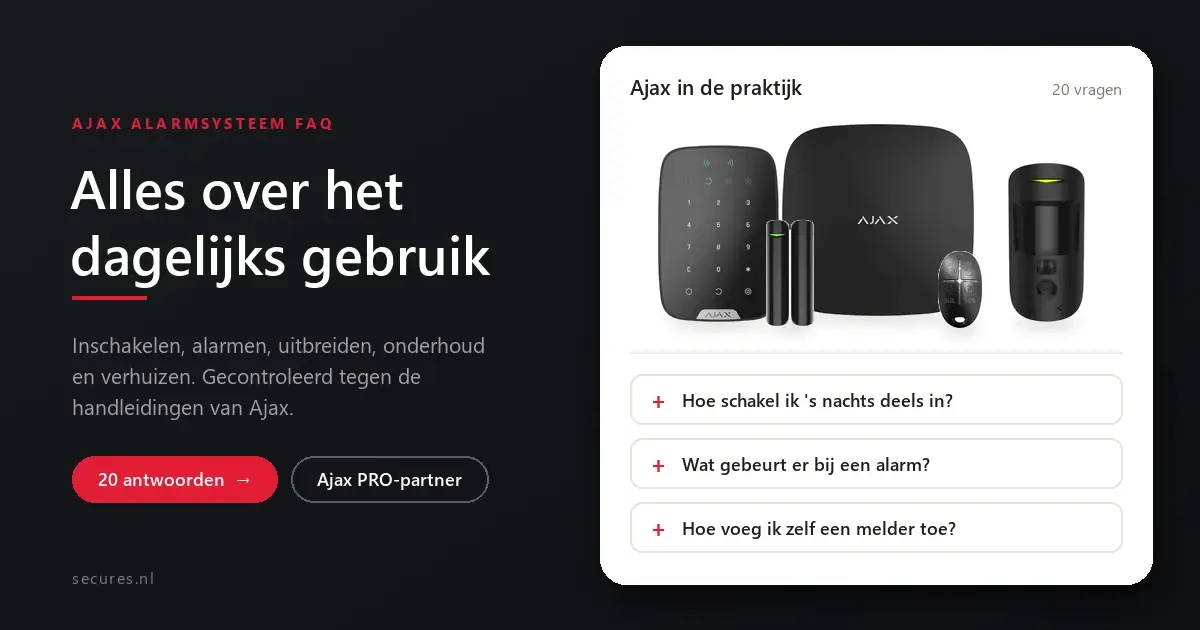 Ajax-Alarmanlage FAQ: Hub, KeyPad Plus, DoorProtect, SpaceControl und MotionCam in Schwarz