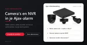 Ajax-Kameras und Ajax NVR: TurretCam, DomeCam Mini, BulletCam und NVR in Schwarz