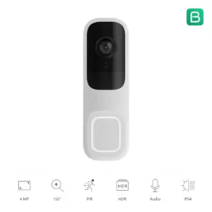 Ajax DoorBell wit, vooraanzicht