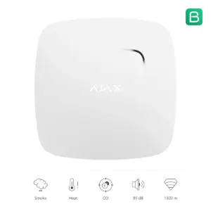 Ajax FireProtect Plus wit, vooraanzicht