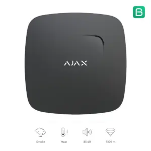 Ajax FireProtect zwart, vooraanzicht